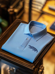 Bouton décontracté à manches courtes pour hommes