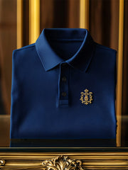 Bouton décontracté à manches courtes pour hommes