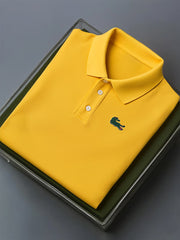 Bouton décontracté à manches courtes pour hommes