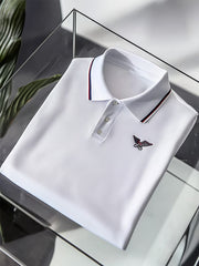 Bouton décontracté à manches courtes pour hommes