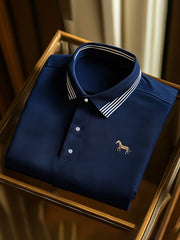 Haut décontracté boutonné à manches courtes pour hommes