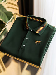 Haut décontracté boutonné à manches courtes pour hommes