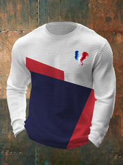 T-shirt imprimé à manches longues Le Coq Gaulois Homme