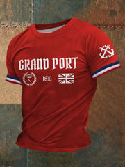T-shirt à manches courtes imprimé Grand Port Homme