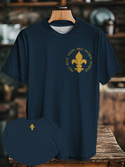 T-shirt à manches courtes imprimé français pour homme