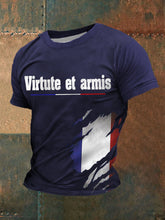 T-shirt à manches courtes imprimé Virtute et armis Homme