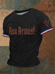 T-shirt à manches courtes imprimé Aux Armes Homme