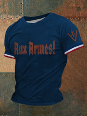 T-shirt à manches courtes imprimé Aux Armes Homme