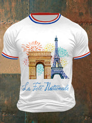 T-shirt imprimé Fête nationale française Homme