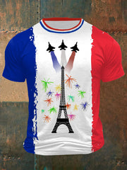 T-shirt imprimé Fête nationale française Homme