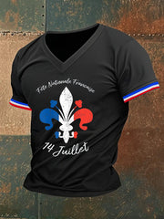 T-shirt manches courtes imprimé Bastille Day Homme