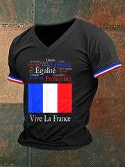 T-shirt manches courtes imprimé Bastille Day Homme