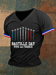 T-shirt manches courtes imprimé Bastille Day Homme