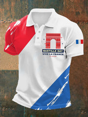 Chemise manches courtes Bastille Day pour homme