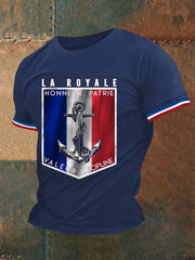 T-shirt à manches courtes La Royale Honneur Patrie Valeur Discipline pour homme