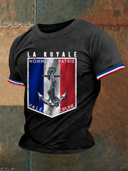 T-shirt à manches courtes La Royale Honneur Patrie Valeur Discipline pour homme