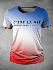 T-shirt C'est la vie FRANCE pour femme