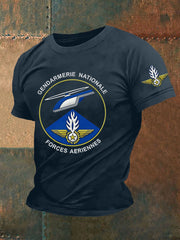 T-shirt à manches courtes Aeriennes de la Gendarmerie Nationale pour homme