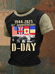 T-shirt du jour J pour hommes 1944 Normandie Battle Military History T-Shirt