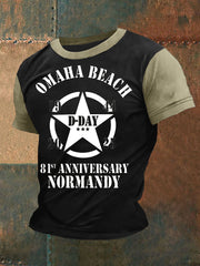 T-shirt du jour J pour hommes 1944 Normandie Battle Military History T-Shirt