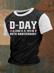 T-shirt du jour J pour hommes 1944 Normandie Battle Military History T-Shirt