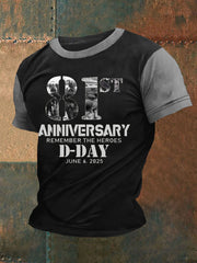 T-shirt du jour J pour hommes 1944 Normandie Battle Military History T-Shirt