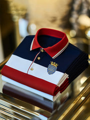 T-shirt à manches courtes Bouclier Bleu Du Lys Doré Homme