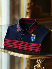 T-shirt à manches courtes Bouclier Bleu Du Lys Doré Homme