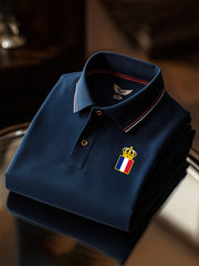 T-shirt à manches courtes pour hommes, drapeau français