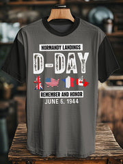 T-shirt du Jour J 1944 Normandie Military History pour homme