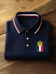 T-shirt à manches courtes pour hommes, drapeau français