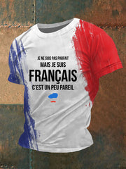 T-shirt manches courtes Je Ne Suis Pas Parfait Mais Je Suis Français Sur Homme
