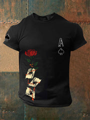 T-shirts Rose Poker pour homme