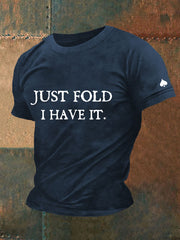 T-shirt de poker pour hommes