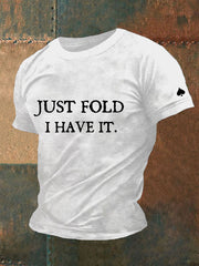 T-shirt de poker pour hommes