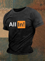 T-shirt de poker pour hommes