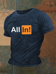 T-shirt de poker pour hommes