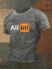 T-shirt de poker pour hommes