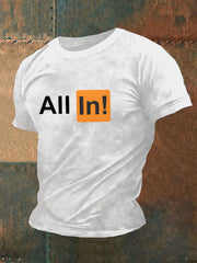 T-shirt de poker pour hommes