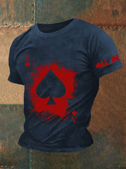 T-shirt de poker pour hommes