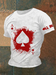 T-shirt de poker pour hommes