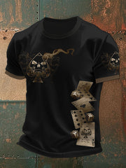 T-shirts imprimés Texas Hold'em pour hommes