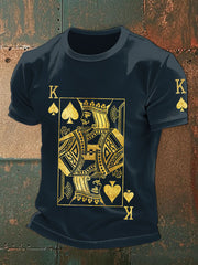Tee shirts homme poker art print