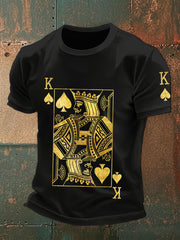 Tee shirts homme poker art print