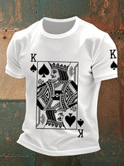Tee shirts homme poker art print