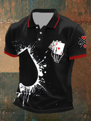 Tops imprimés Texas Hold'em pour hommes