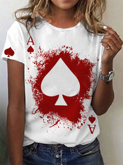 Tee-shirt poker femmes