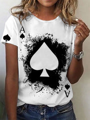 Tee-shirt poker femmes