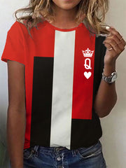 Tee-shirt poker femmes