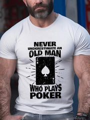 T-shirt de poker pour hommes